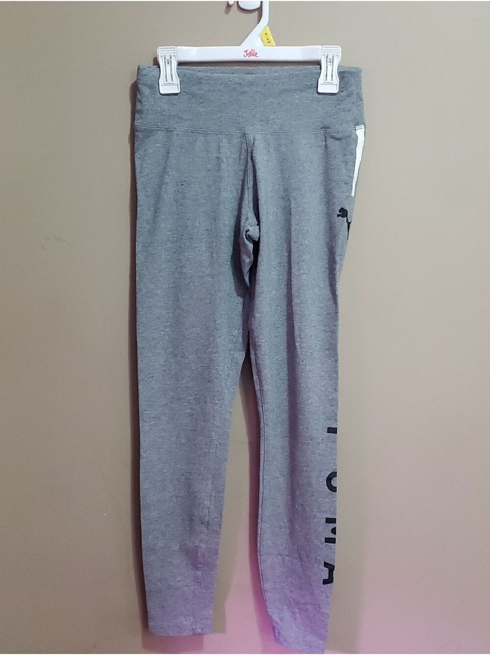 Puma Gray Logo Leggings Size XS